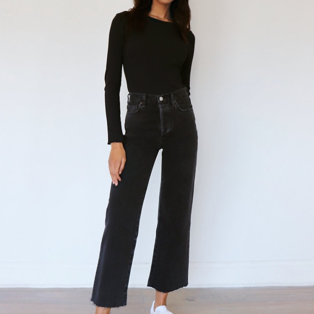 Denim Forum Farrah Wide Leg Jeans